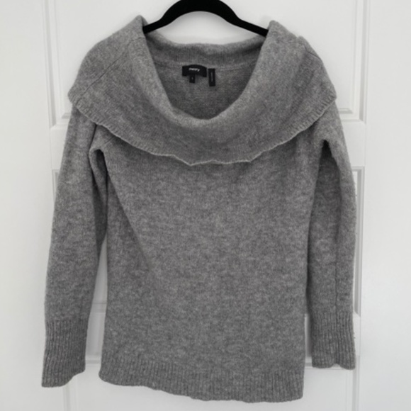 Theory Off-the-shoulder wool blend sweater - Picture 3 of 6